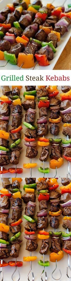 Grilled Steak Kebabs