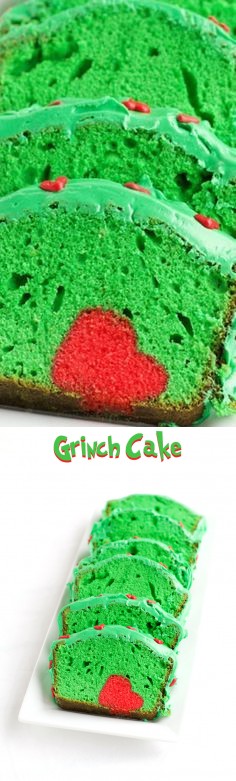 Grinch Cake for Christmas