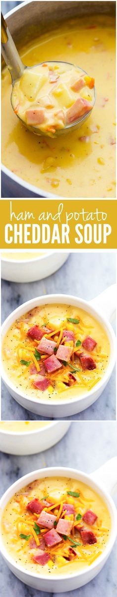 Ham and Potato Cheddar Soup