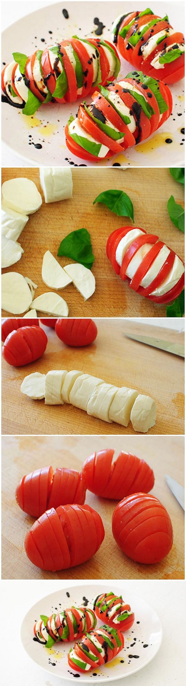 Hasselback Tomato Caprese