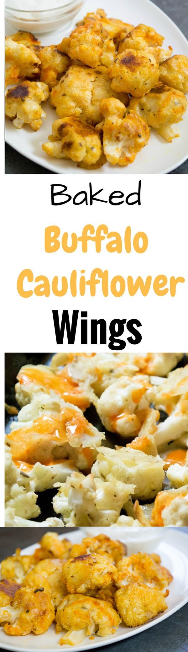 Healthy Buffalo Cauliflower Wings