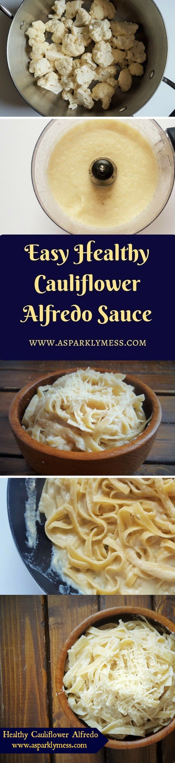 Healthy Cauliflower Alfredo Sauce