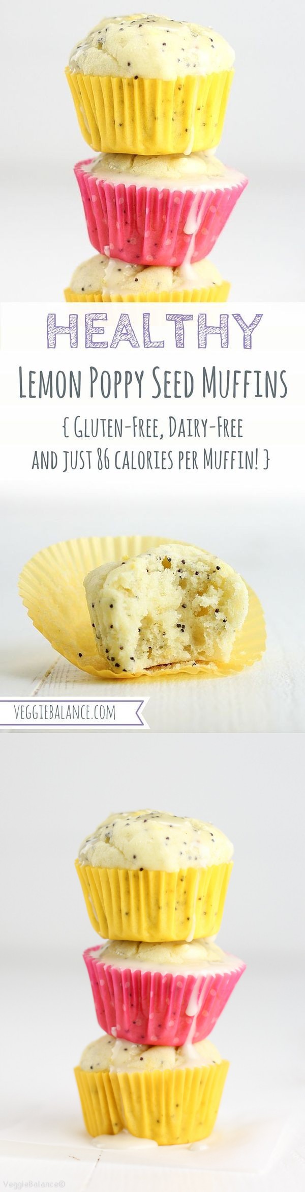 Healthy Lemon Poppy Seed Muffins (Gluten-Free