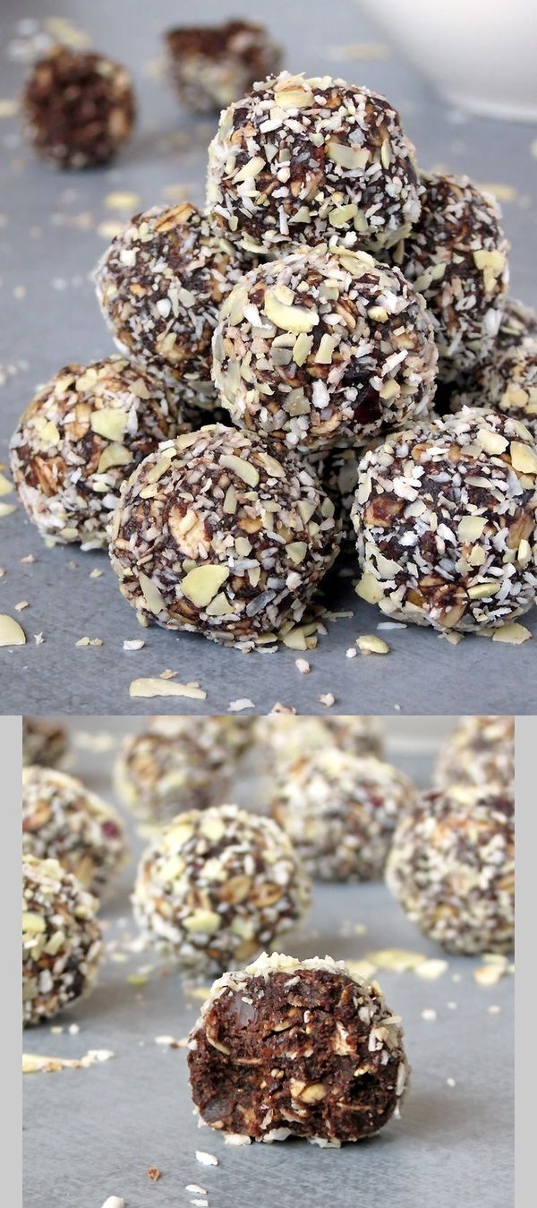 Healthy No-Bake Chocolate Energy Bites