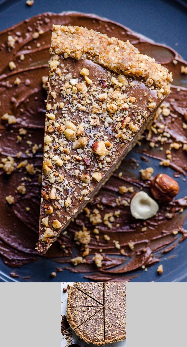 Healthy No Bake Nutella Pie