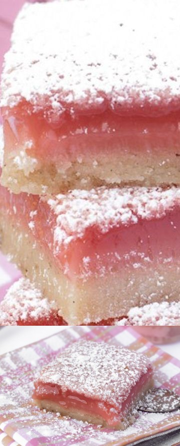 Hibiscus Lemon Bars