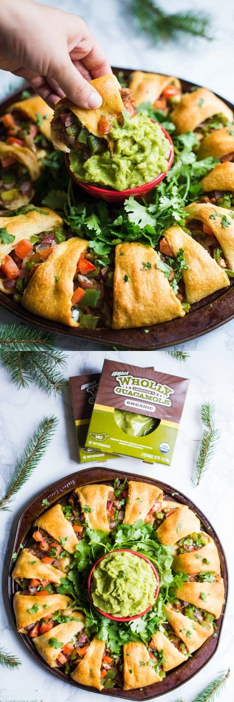 Holiday Wreath Taco Ring (V