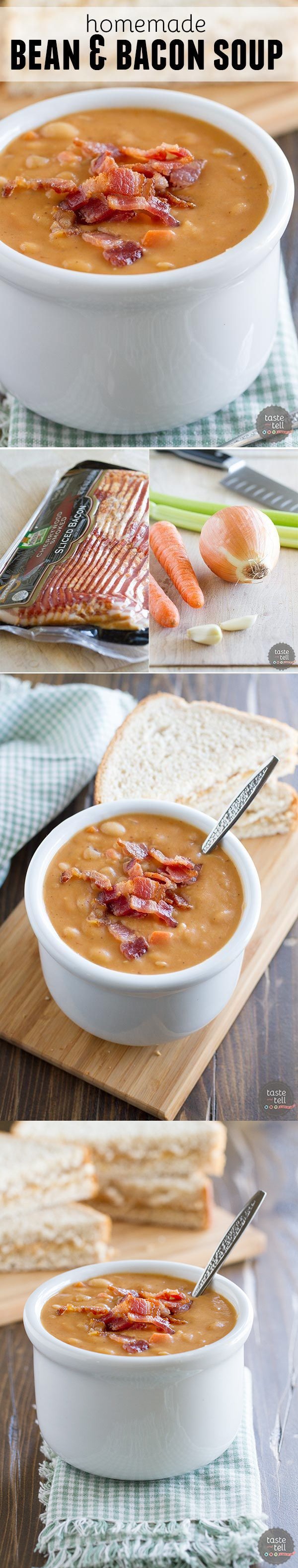 Homemade Bean and Bacon Soup