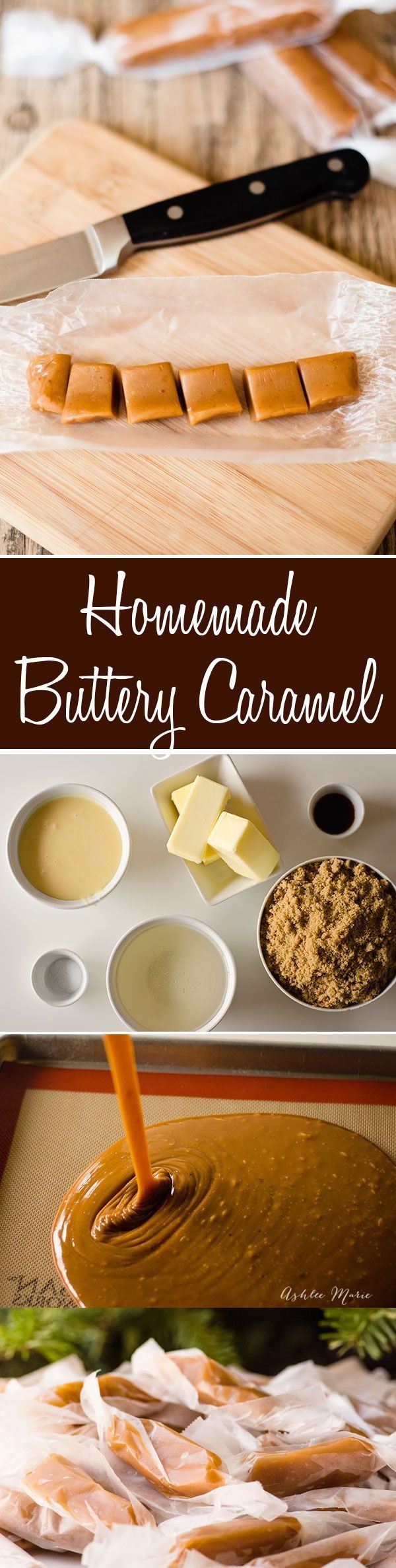 Homemade buttery caramels
