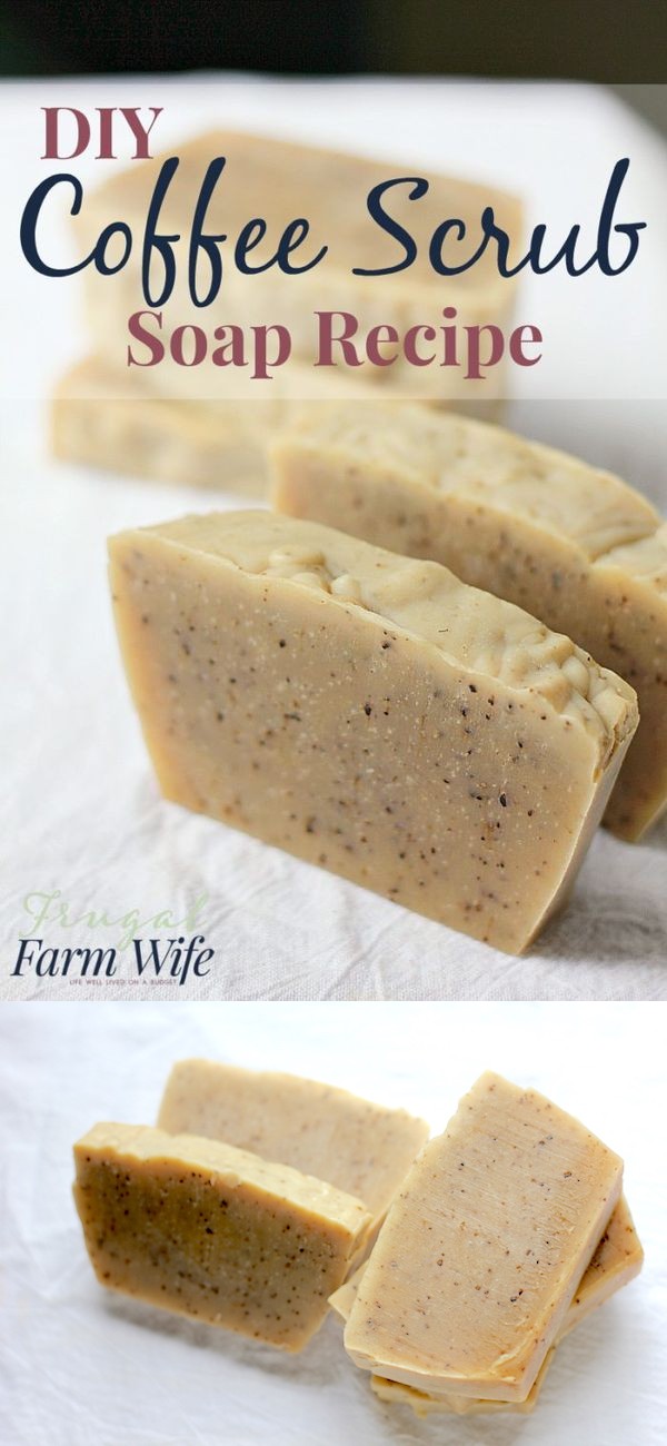 Homemade Coffee Scrub Soap