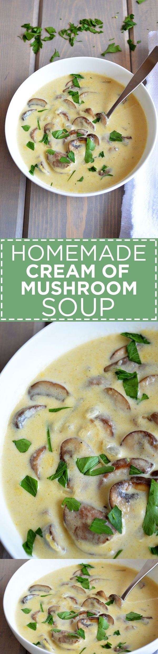 Homemade Cream of Mushroom Soup