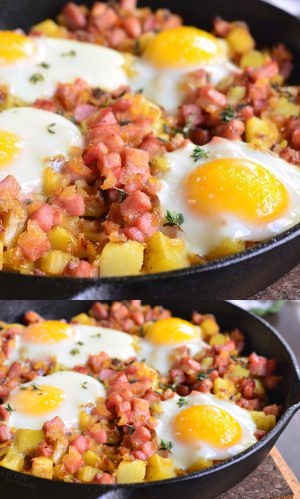 Honey Mustard Ham Egg and Potato Bake