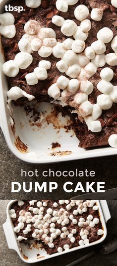 Hot Chocolate Dump Cake