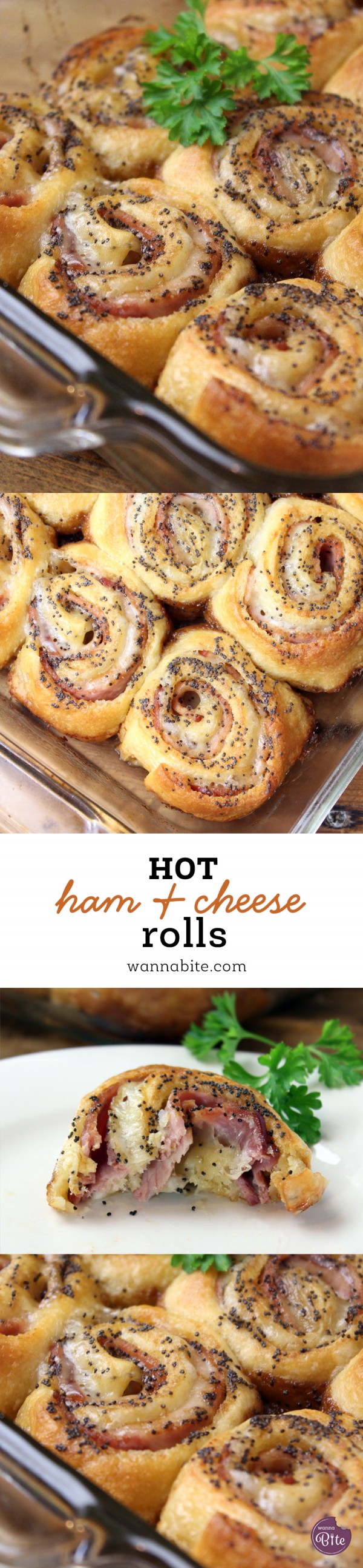 Hot Ham and Cheese Rolls