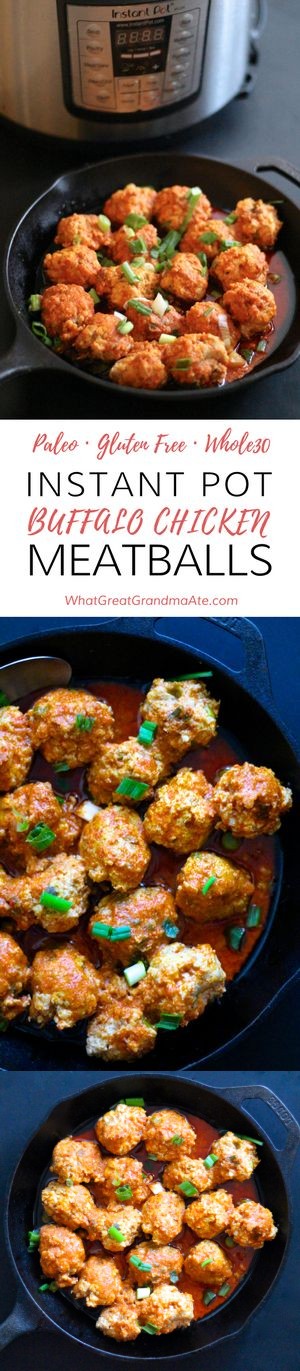 Instant Pot Buffalo Chicken Meatballs