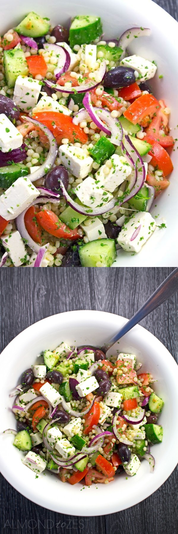 Israeli Couscous Greek Salad