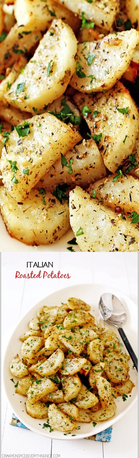 Italian Roasted Garlic & Parmesan Potatoes