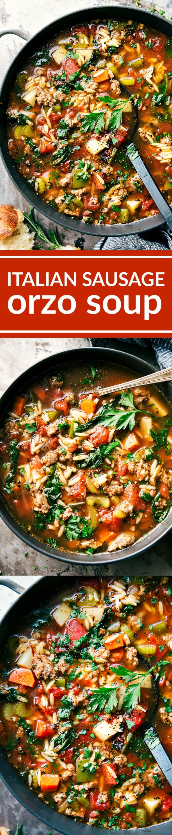 Italian Sausage Orzo Soup