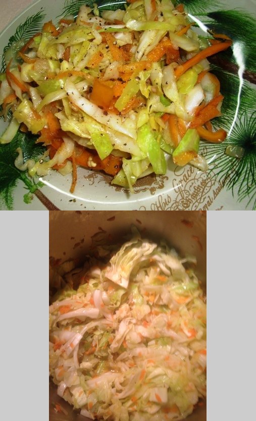 Jamaican Steamed Cabbage and Carrot