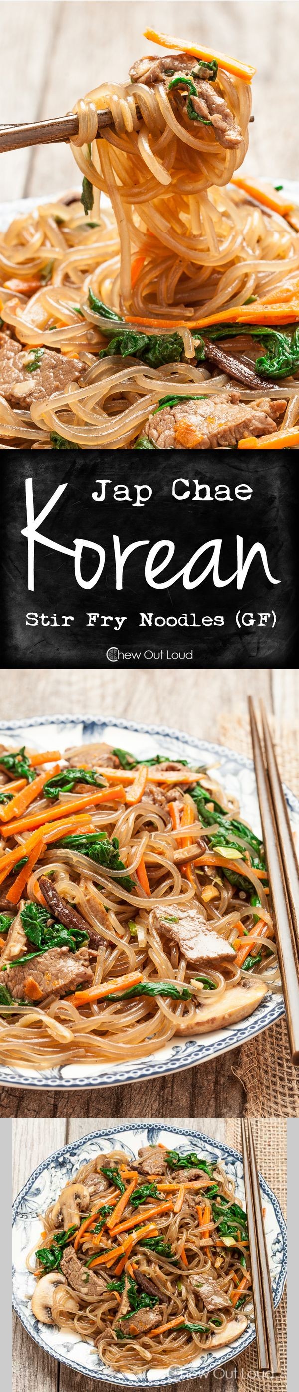 Jap Chae (Korean Stir Fry Noodles - GF