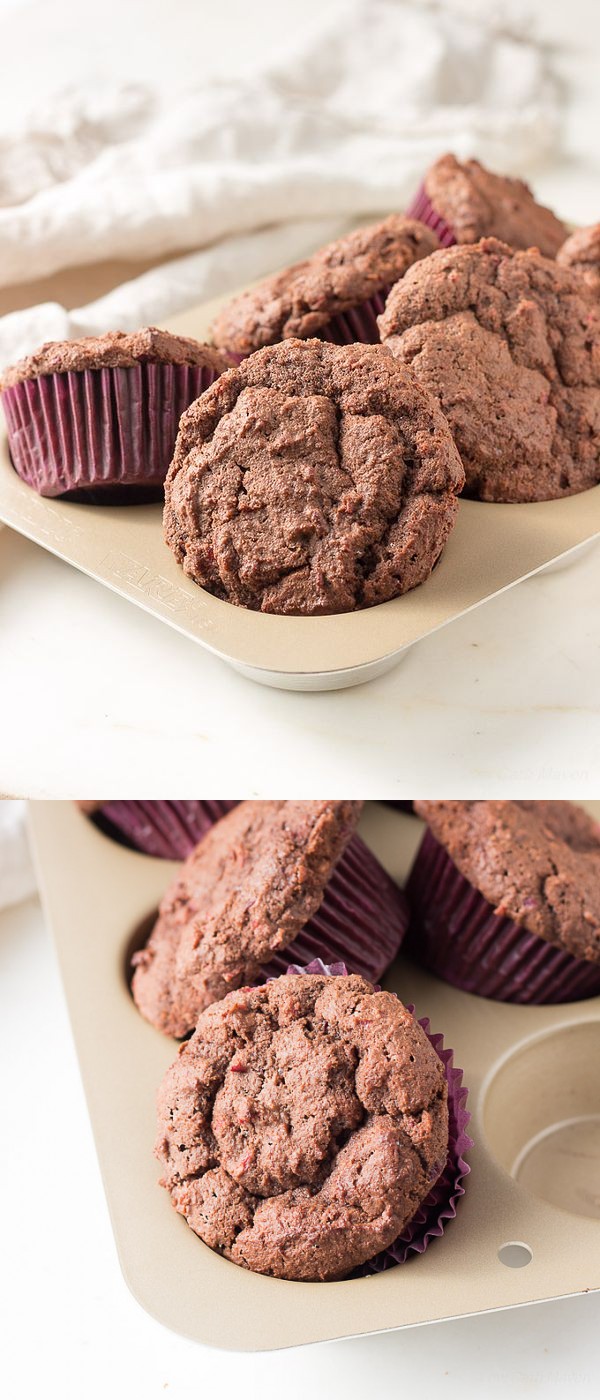 Keto Chocolate Cranberry Muffins