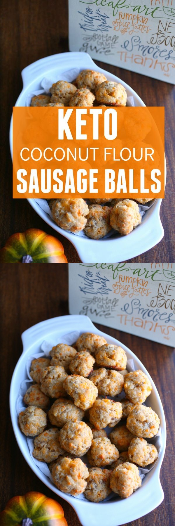 Keto Coconut Flour Sausage Balls