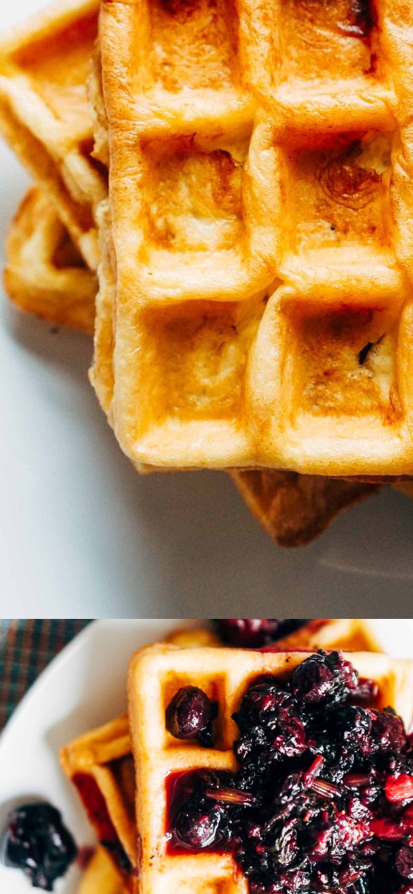 Keto Waffles Stuffed with Cream Cheese