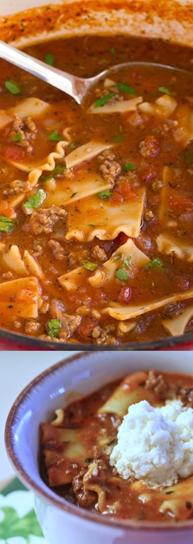 Lasagna Soup