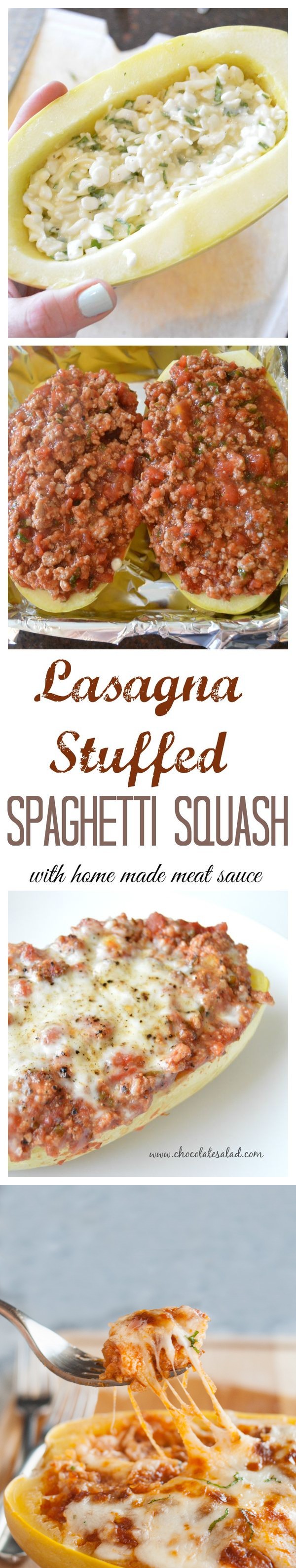 Lasagna-Stuffed Spaghetti Squash