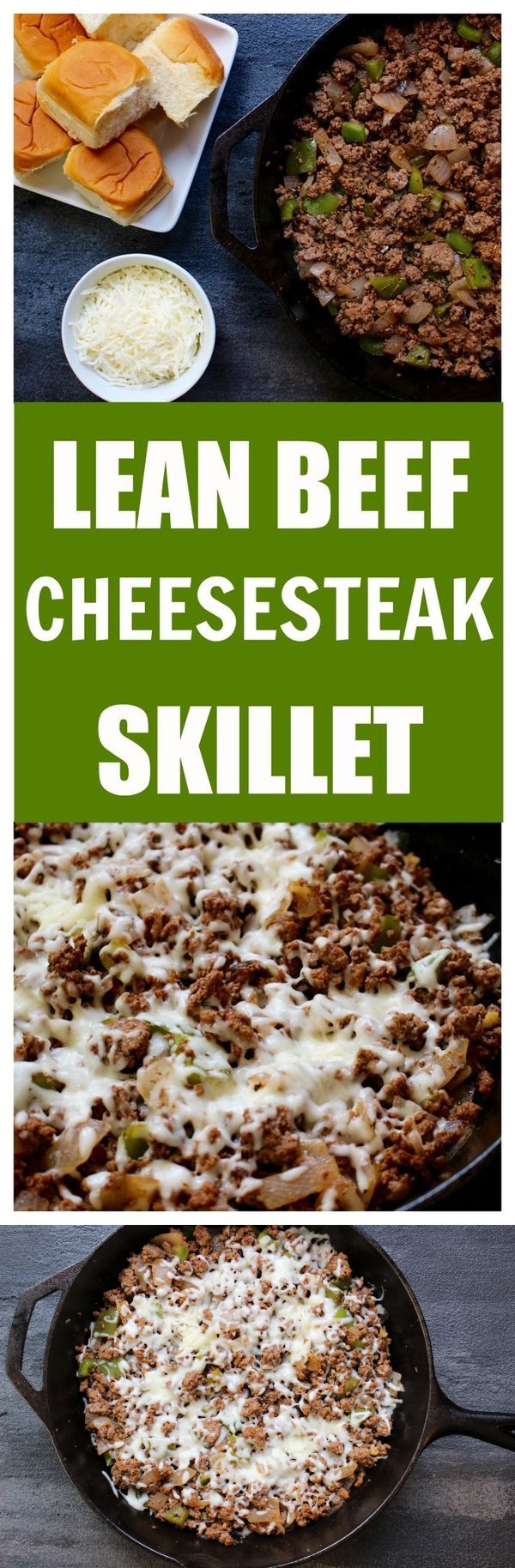 Lean Beef Cheesesteak Skillet