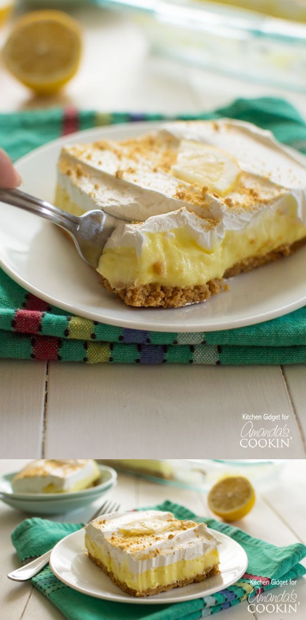 Lemon Cheesecake Pudding Dessert