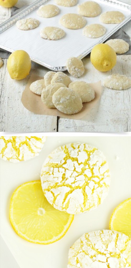 Lemon Crinkle Cookies