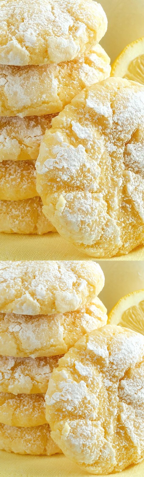 Lemon Gooey Butter Cookies – Best Ever (from scratch!