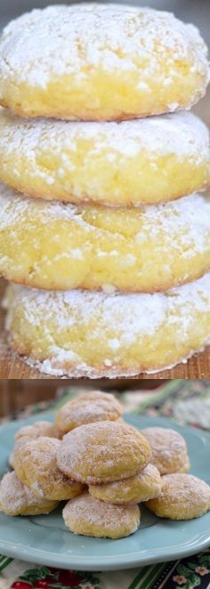 Lemon Gooey Butter Cookies