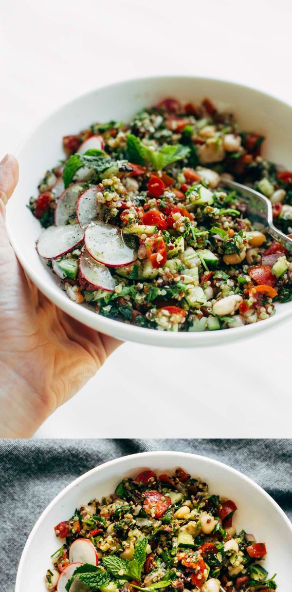 Lemony Herb-Loaded Chopped Greek Salad