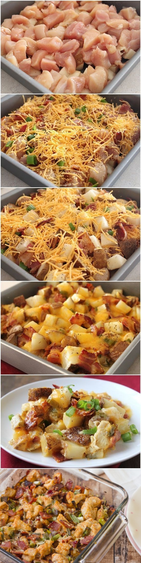 Loaded Baked Potato & Chicken Casserole