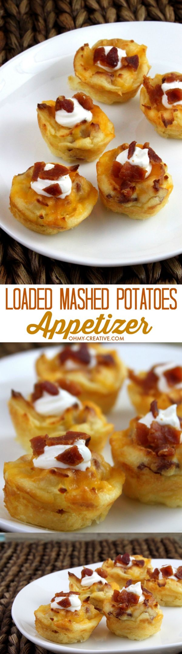 Loaded Mashed Potatoes Appetizer Bites