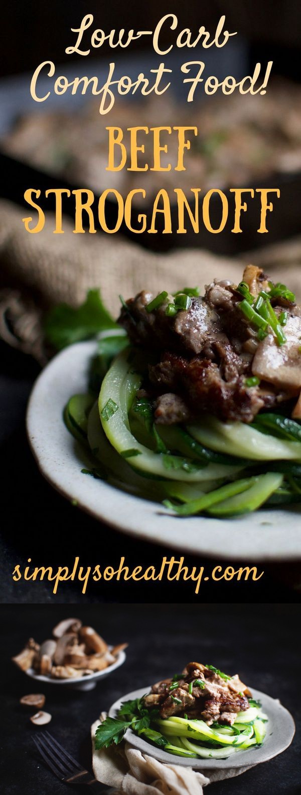 Low-Carb Beef Stroganoff