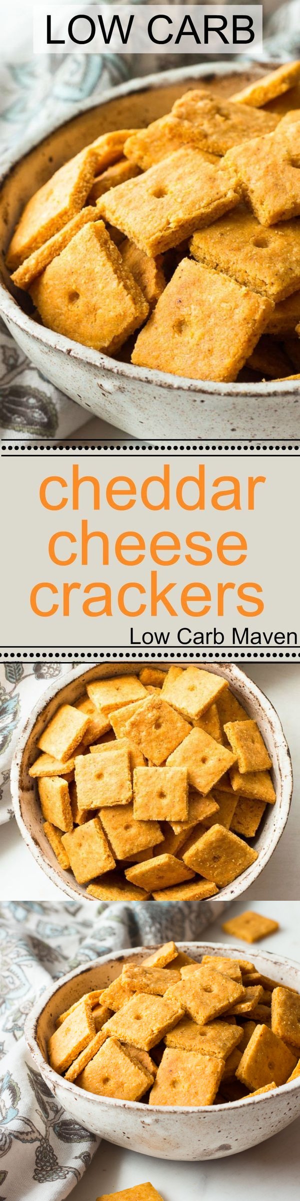 Low Carb Cheddar Cheese Crackers