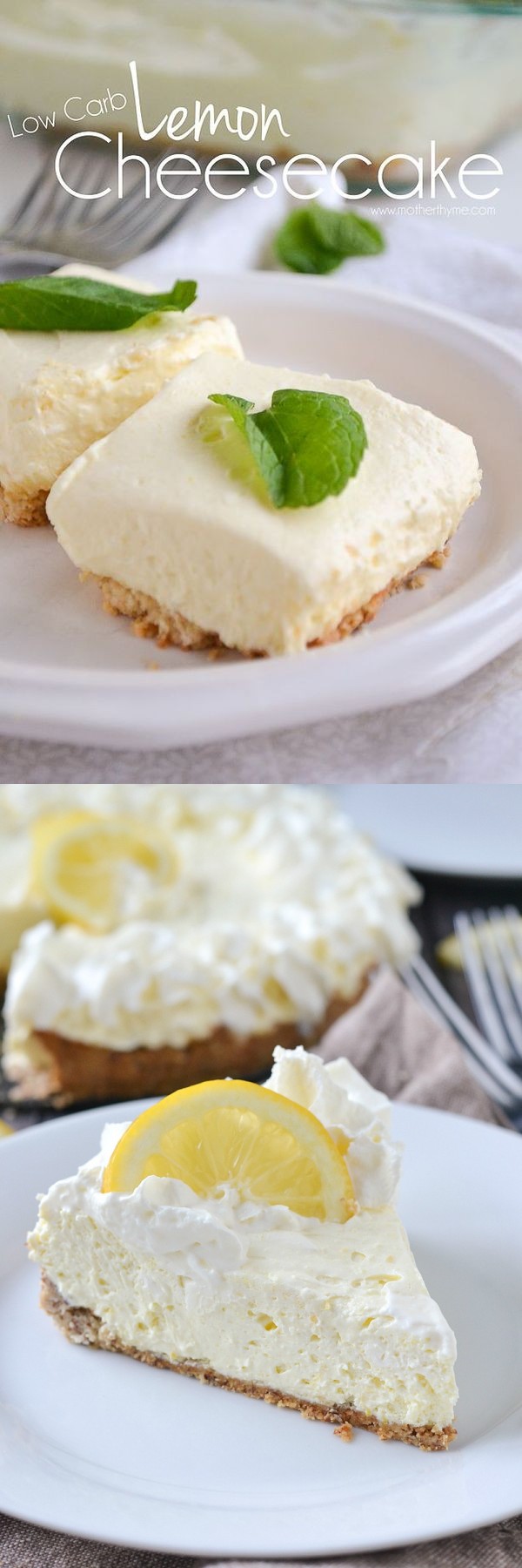 Low Carb Lemon Cheesecake
