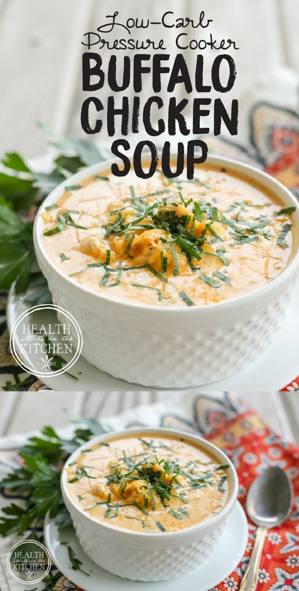 Low-Carb (Pressure Cooker Buffalo Chicken Soup