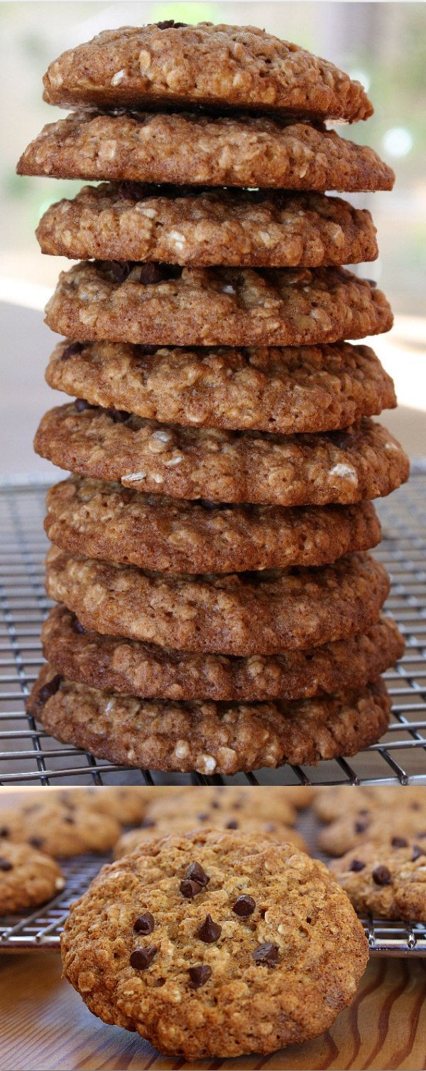 Low Fat Oatmeal Chocolate Chip Cookies