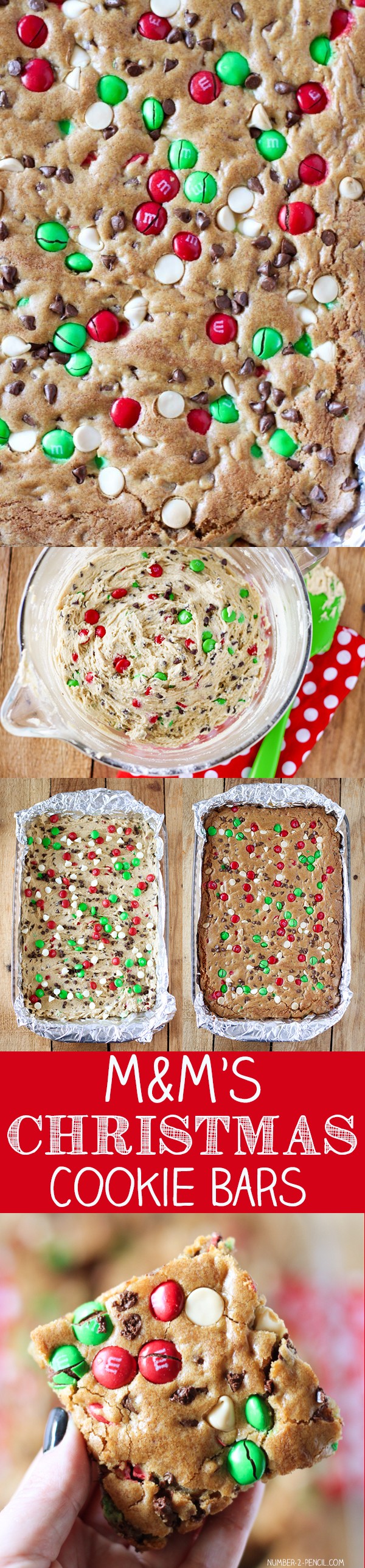 M&M'S Christmas Cookie Bars