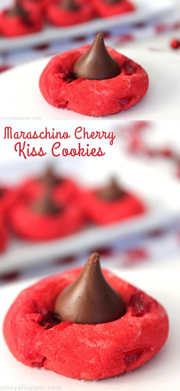 Maraschino Cherry Kiss Cookies