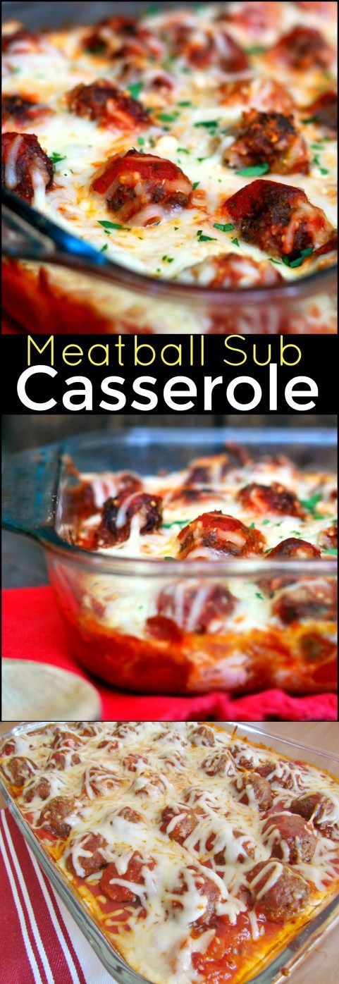 Meatball Sub Casserole