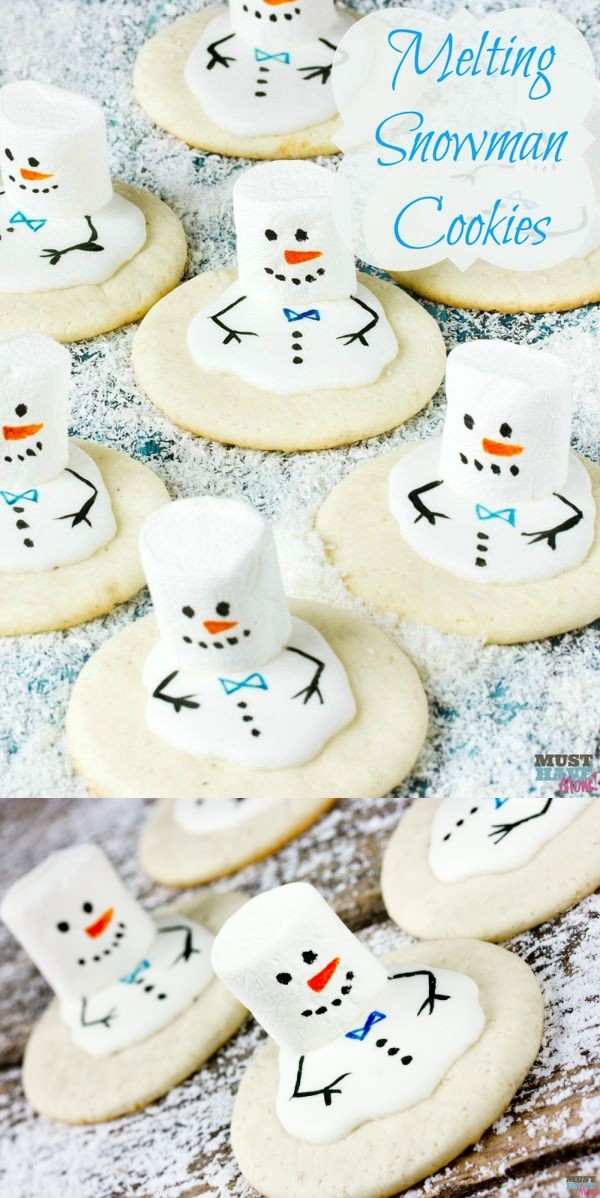 Melting Snowman Cookies