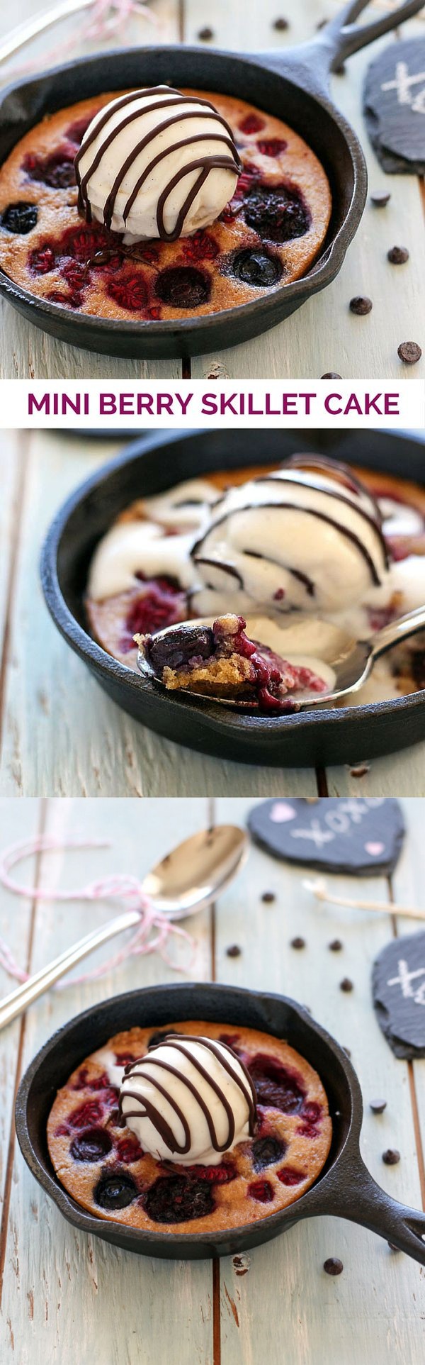 Mini Berry Skillet Cake