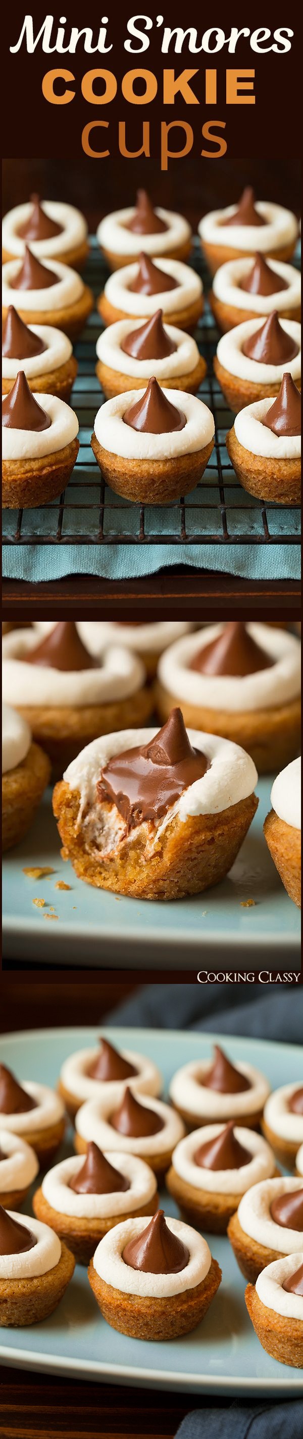 Mini S’mores Cookie Cups