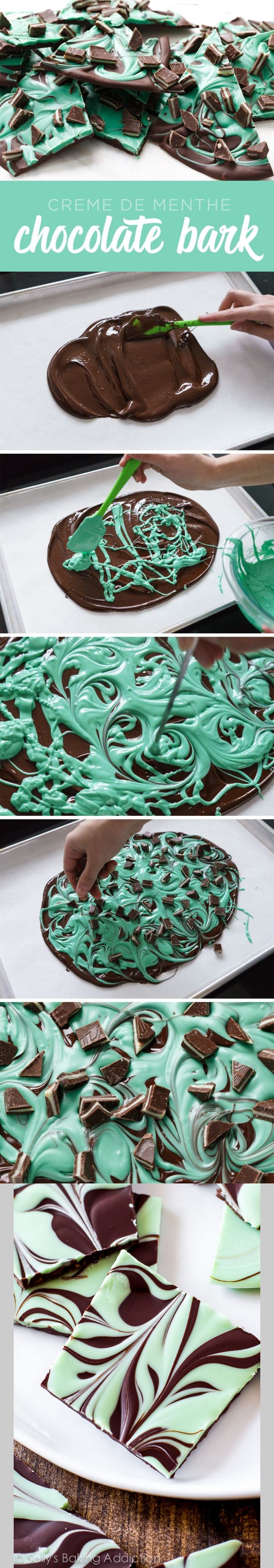 Mint Chocolate Swirl Bark