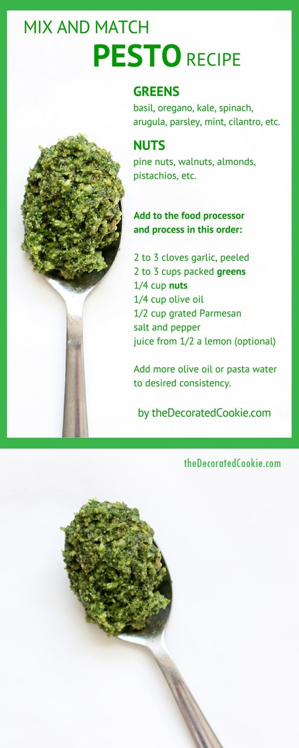 Mix and match pesto